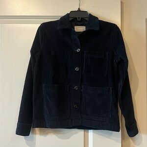 Everlane Chore jacket in navy blue corduroy, size XS